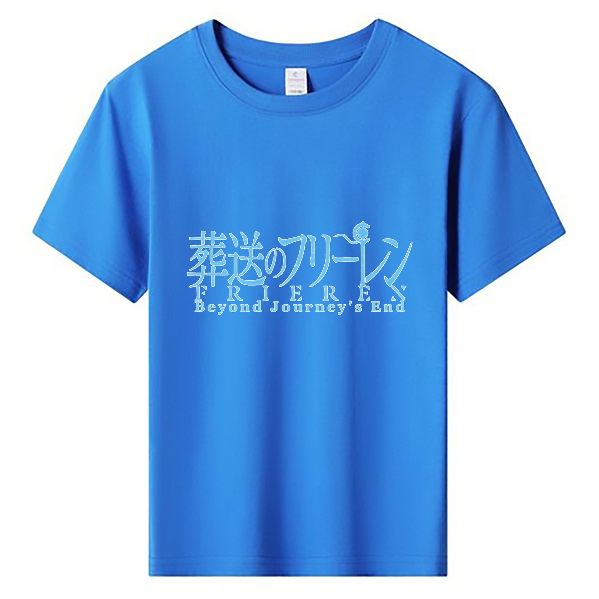 （画像用） 葬送のフリーレン Frieren 綿100％キッズTシャツ（フロントプリント）